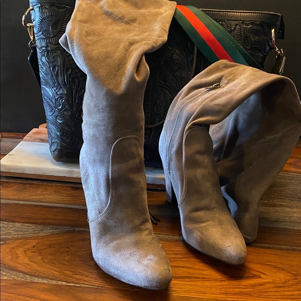 Suede Over The Knee Boots